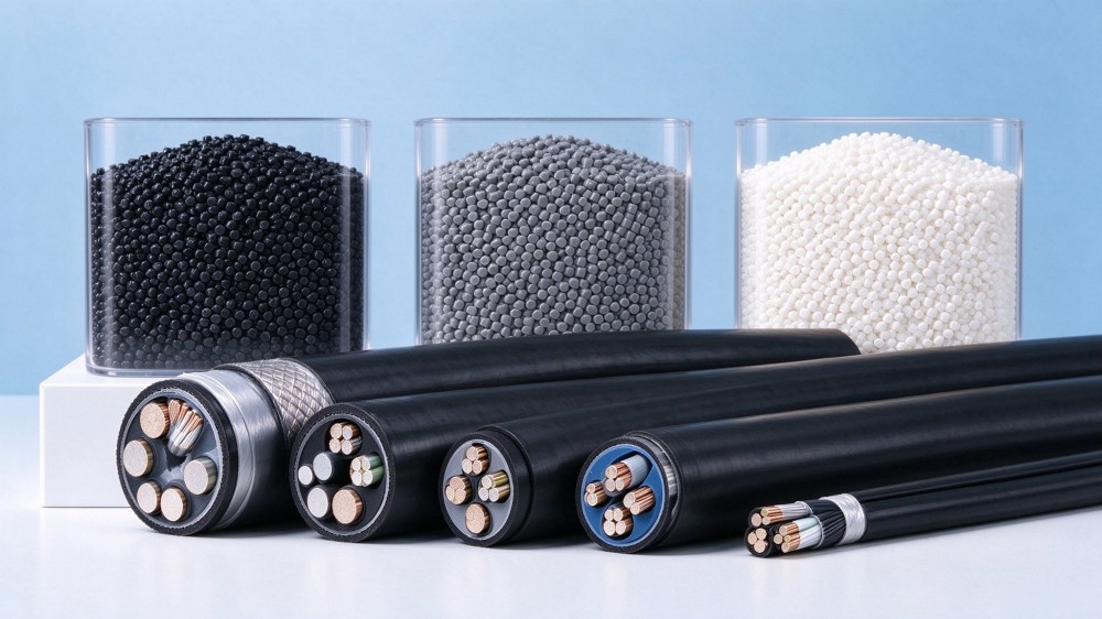 125℃ halogen-free flame-retardant polyester elastomer cable compound